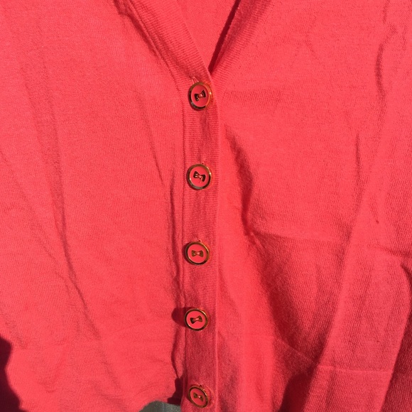 Lilly Pulitzer Melody Cardigan,sz S/M, Watermelon - Picture 3 of 6